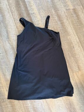 Black One-Shoulder athletic Dress - Classic Minimal Style